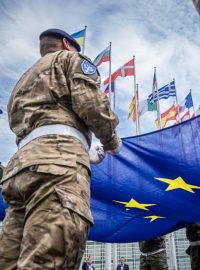 Příslušníci evropských obranných jednotek Eurocorps (ilustrační foto)